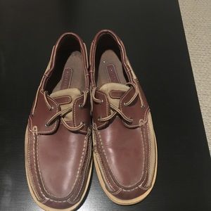 Rockport boat shoes, brown size 9